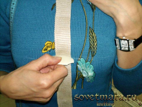 Петли на вязаной планке Петли на вязаной планке